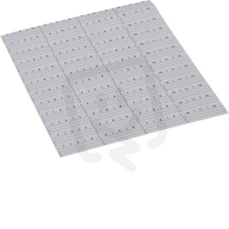 Arch A4 popisových pásek 12x12 modulů, 5 ks HAGER UZ006