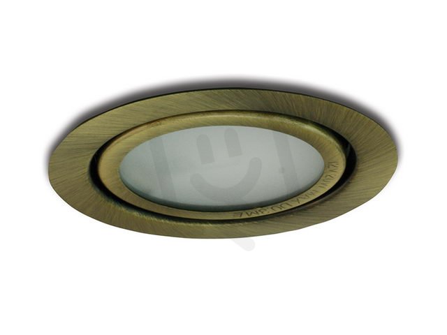 Nábytkové svítidlo NP zapuštěný hal. zlato antik PANLUX NPZ-G420/ZA