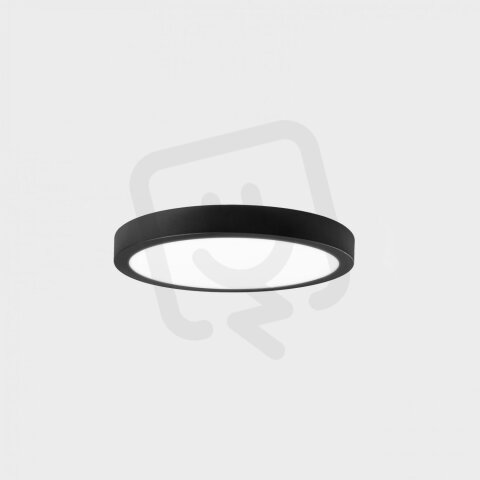 DISC SLIM stropní svítidlo černá 12 W 3000K PUSH KOHL LIGHTING