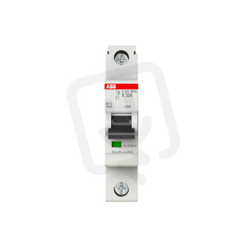 ABB S201MTR-B32, jednopólový jistič, 32A, B, 10kA, určeno pro drážní aplikace