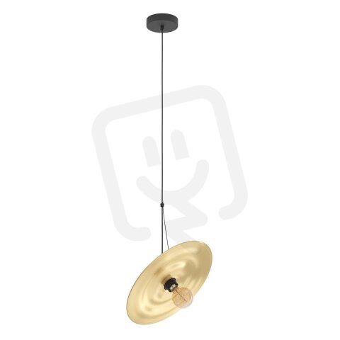 Závěsné svítidlo LINTMILL E27 černá/mosaz 1X40W IP20 EGLO 44029