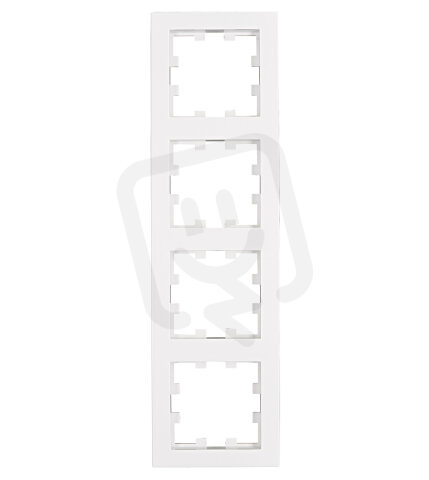 Krycí rámeček 4násobný, bílý SCHRACK EV105304--