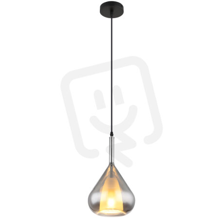 Závěsné svítidlo GEEKY černá 1x60W E27 IP20 GLOBO 15542