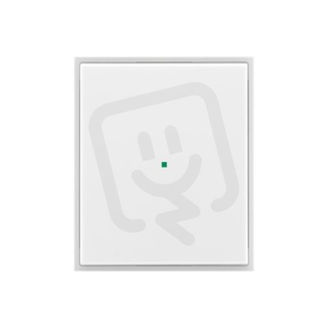 ABB Element,Time Kryt 1násobný bez potisku bílá/ledová bílá 6220E-A01000 01