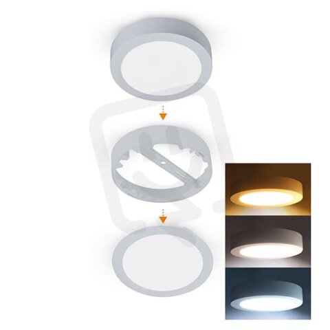 LED mini panel koupelnový 2v1, 3CCT, pod