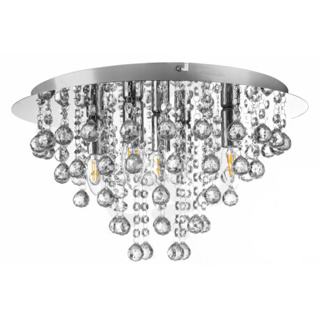 Stropní svítidlo LONDON chrom 5x40W E14 IP20 GLOBO 63040506
