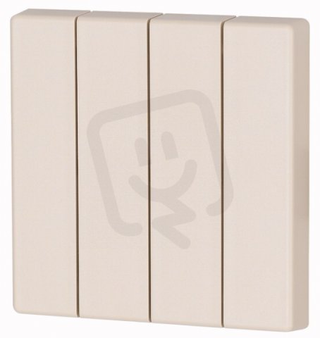 CWIZ-04/02 Kryt RF tlačítka 4x1/4 55x55mm Krémová matná Eaton 126051