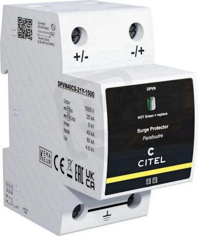 Přepěťová ochrana 2+3 pro fotovoltaiku DPVN40CS-21Y-1500 CITEL 65112103