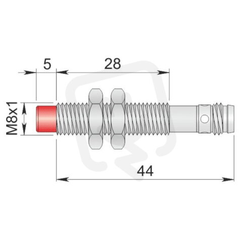 Válcový indukční senzor Atex plyn/prach AECO SI8-NE2 H1 AGD1