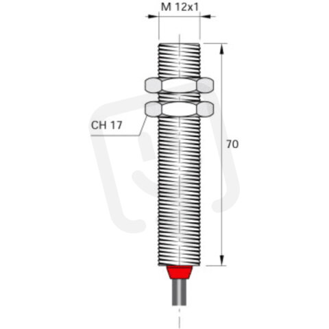 Válcový magnetický senzor AECO SMC-12LM NO LC10