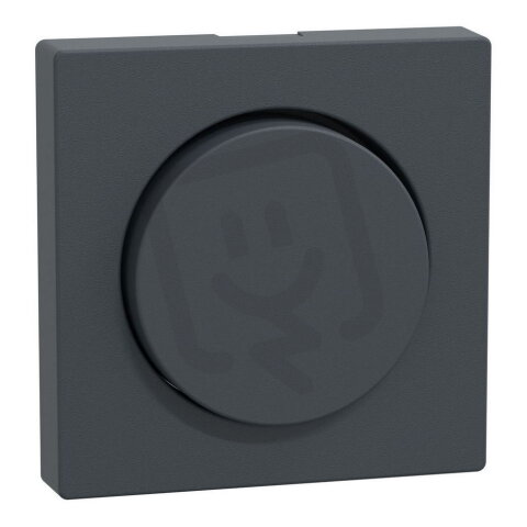 Centrální deska, Merten System M, s otočným knoflíkem, antracit, matný plast