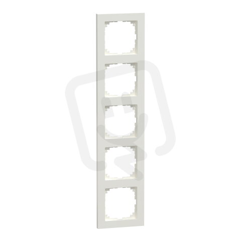 Rámeček Merten M-Pure, pětinásobný, polar white, lesklý plast MEG4050-3619