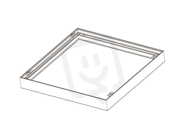 KOVOVÝ RÁM 600x600 pro přisazenou montáž vestavných LED panelů PANLUX PN22900013