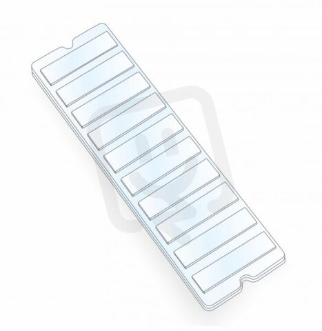 Náhradní plexi(přední a zadní díl)10 tlačítek,modul design GENOVA bez komunikace