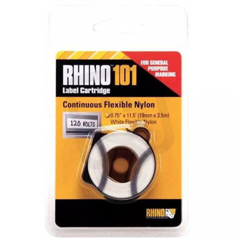 RHINO 101 nylonová bílá páska šíře 19mm samolepicí, návin 3,5m S0810090