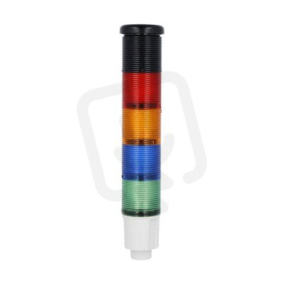 Lovato 8LT4K07BG Maják 45mm zvukový modul+ zelená+modrá+oranžová+červená 24v DC