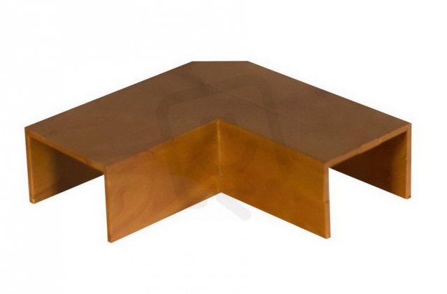 Úhel plochý 15x10mm, imitace dřeva tmavá MALPRO 11510-8835