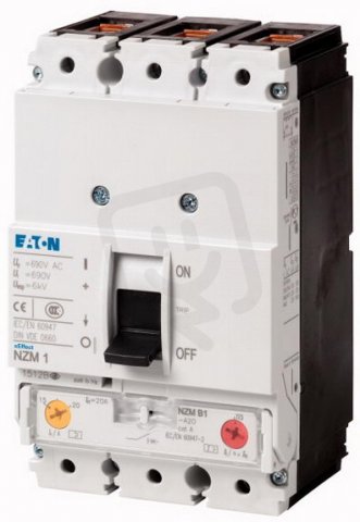Jistič NZMB1-A100 3pól, ochr.obvodů, 25kA, 100A EATON 259079