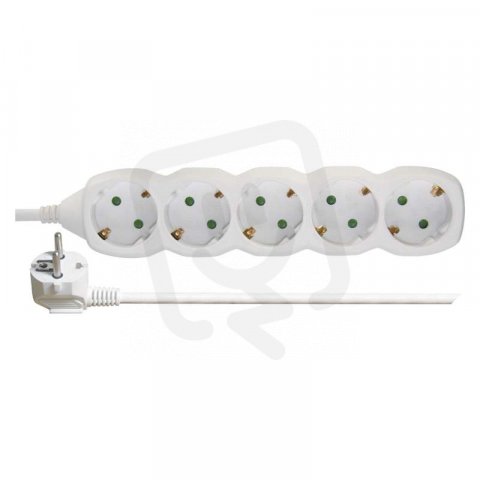 Prodlužovací kabel 5 m 5 zásuvek bílý PVC 1,5mm2 EMOS P0525R