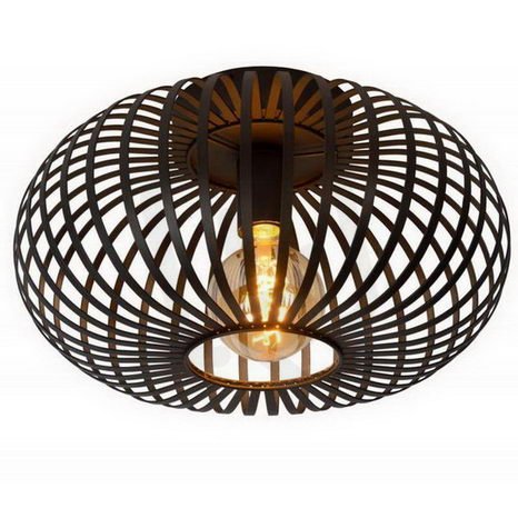 MANUELA Ceiling Light 1xE27 O40cm Black