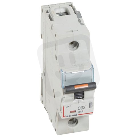DX3 JISTIČ, 1 PÓLOVÝ, CHAR. C,63A 25KA LEGRAND 409761