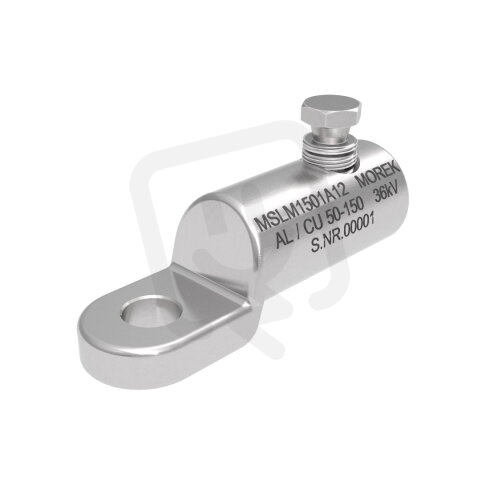 Kabelové oko MSLM150 Al/Cu 50-150mm2, M12, 1x Al šroub, 36 kV MOREK MSLM1501A12