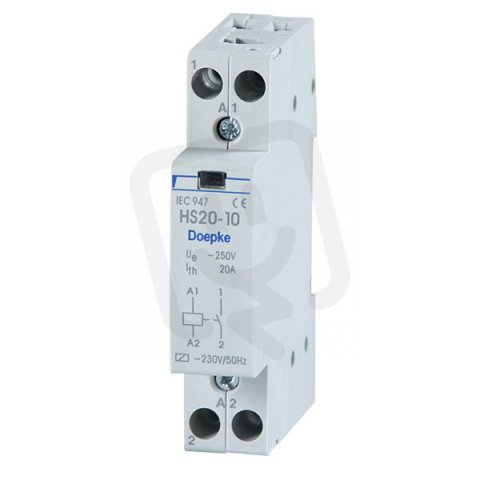 Instalační stykač HS20-02 20 A, 230 V, 50 Hz,  0 sp., 2 rozp. DOEPKE 09980406