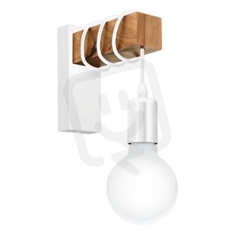 Nástěnné svítidlo TOWNSHEND bílá/dub 10W IP20 EGLO 33162