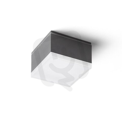 ORIN SQ stropní antracitová satinovaný akryl 230V LED 10W IP54 3000K R13629