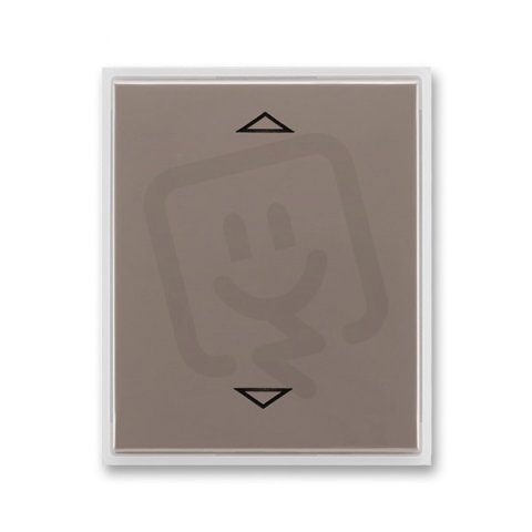 Kryt spínače žaluz s krátkocest ovlad 3299E-A00110 26 lungo/mléčná bílá Time ABB