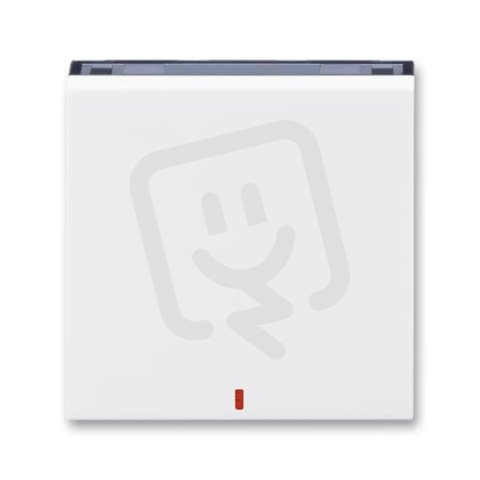 Kryt vypínače s červeným průzorem 3559H-A00655 62 bílá/kouřová černá Levit ABB