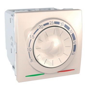 Unica Termostat pro podlahové vytápění otočný, Marfil SCHNEIDER MGU3.503.25
