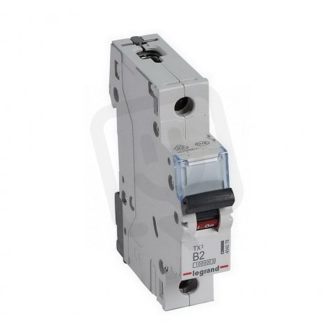 TX3 JISTIČ, 1 PÓLOVÝ, CHAR. B, 2A 10000A LEGRAND 404078