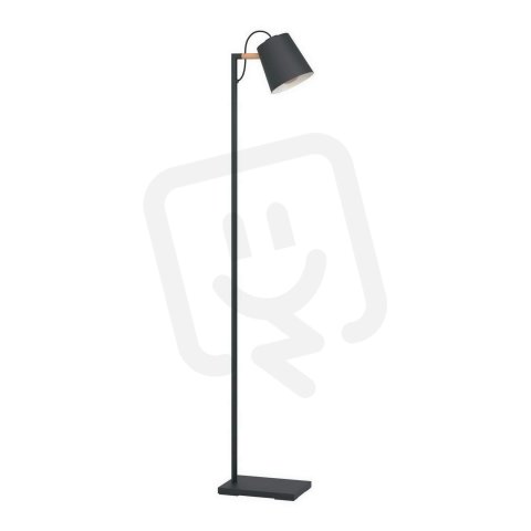 Stojací svítidlo LACEY 1xE27 černá/dřevo 40W IP20 EGLO 43614