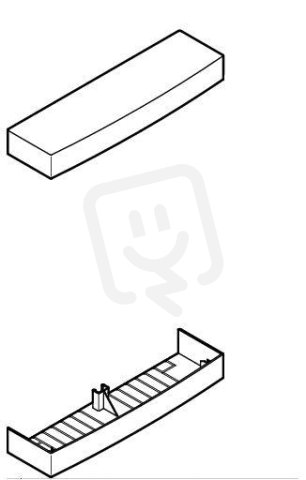 OBO COF EMB13M Koncový díl 254x30 čistě bílá Polystyrol PS