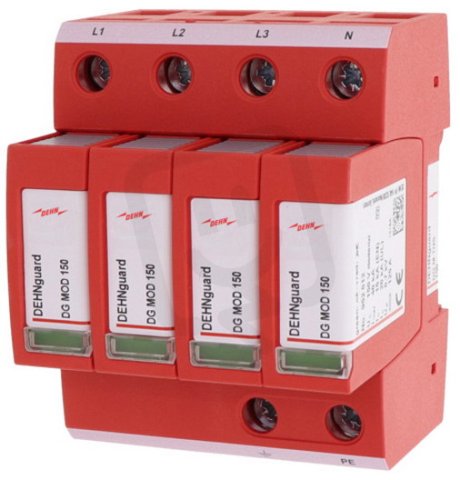 Svodič přepětí DEHNguard M 4-pólový pro TN-S systémy 952403