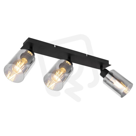 Stropní svítidlo HADERA černá 3xE27, max. 15W 230V GLOBO 15465-3