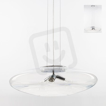 GALA ZÁVĚS PRŮHLEDNÁ  3xE27 PRŮM.600