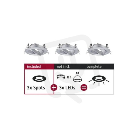 Choose RL Set of 3 spots swivelling Max