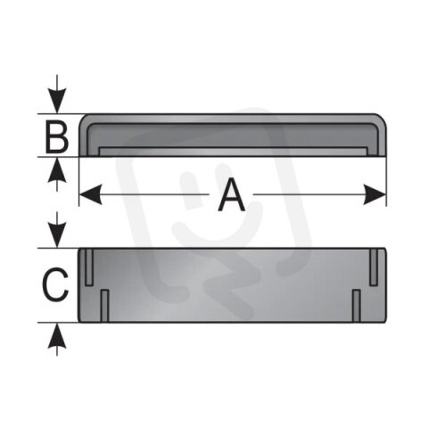 HS/B 36-48 clip type HS šedá MURRPLASTIK 83631216