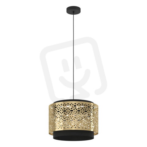 Závěsné svítidlo SANDBACH 1xE27 černá/mosaz 1X40W IP20 EGLO 43981