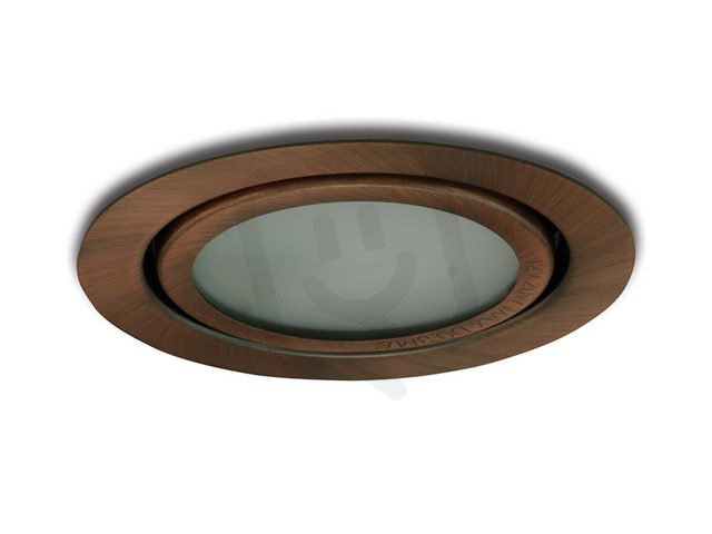 Nábytkové svítidlo NP zapuštěný hal. měď antik PANLUX NPZ-G420/MA