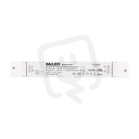 Napájecí zdroj 120W, DC12V/10A, IP20, řízení DALI, 0/1-10V a tlačítko