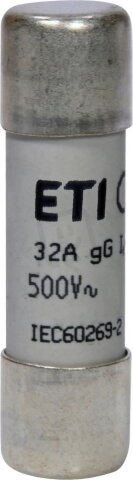 Válcová pojistka CH14 gG 32A/500V ETI 002651033
