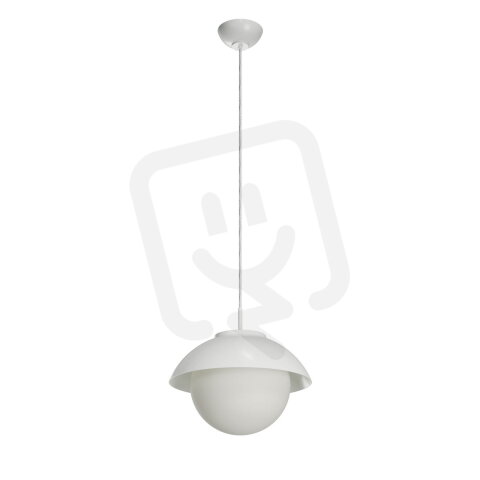 Závěsné svítidlo se skleněným stínidlem OSMONT LUKIDA ST2 10W IP40 E27 bílá