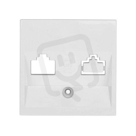 Kryt datové zásuvky 1x RJ45, bílý SCHRACK EV104003--