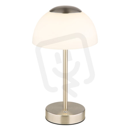 SARIMA Stolní lampa, kov nikl matný, skl