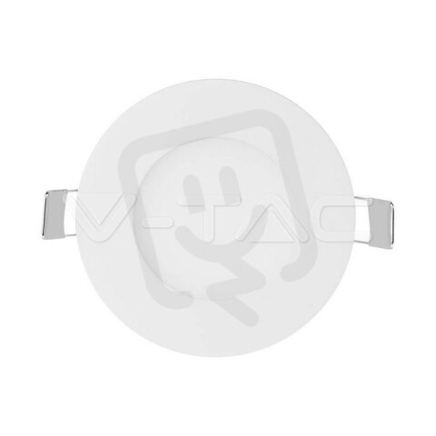 3W LED Premium Panel Downlight Round Warm White, VT-307 RD V-TAC SKU216292