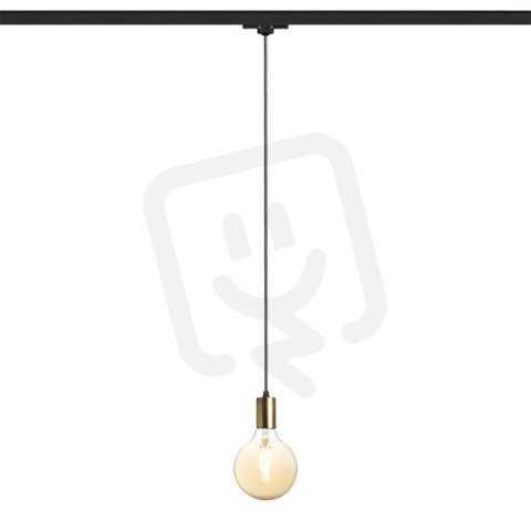 ARAQ pro tříokr. lištu závěsná česaná mosaz/černá 230V E27 42W RENDL R13979
