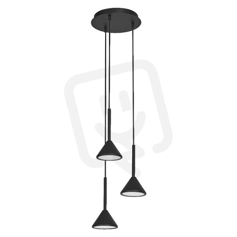 DECOR FUJI 3XPENDANT PL 13W 930 BK LEDV